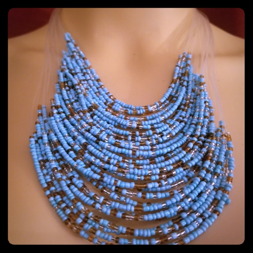 Beaded necklaces set